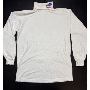 Vintage 90s Trench Men's NFL Buffalo Bills White Turtleneck Shirt sz large